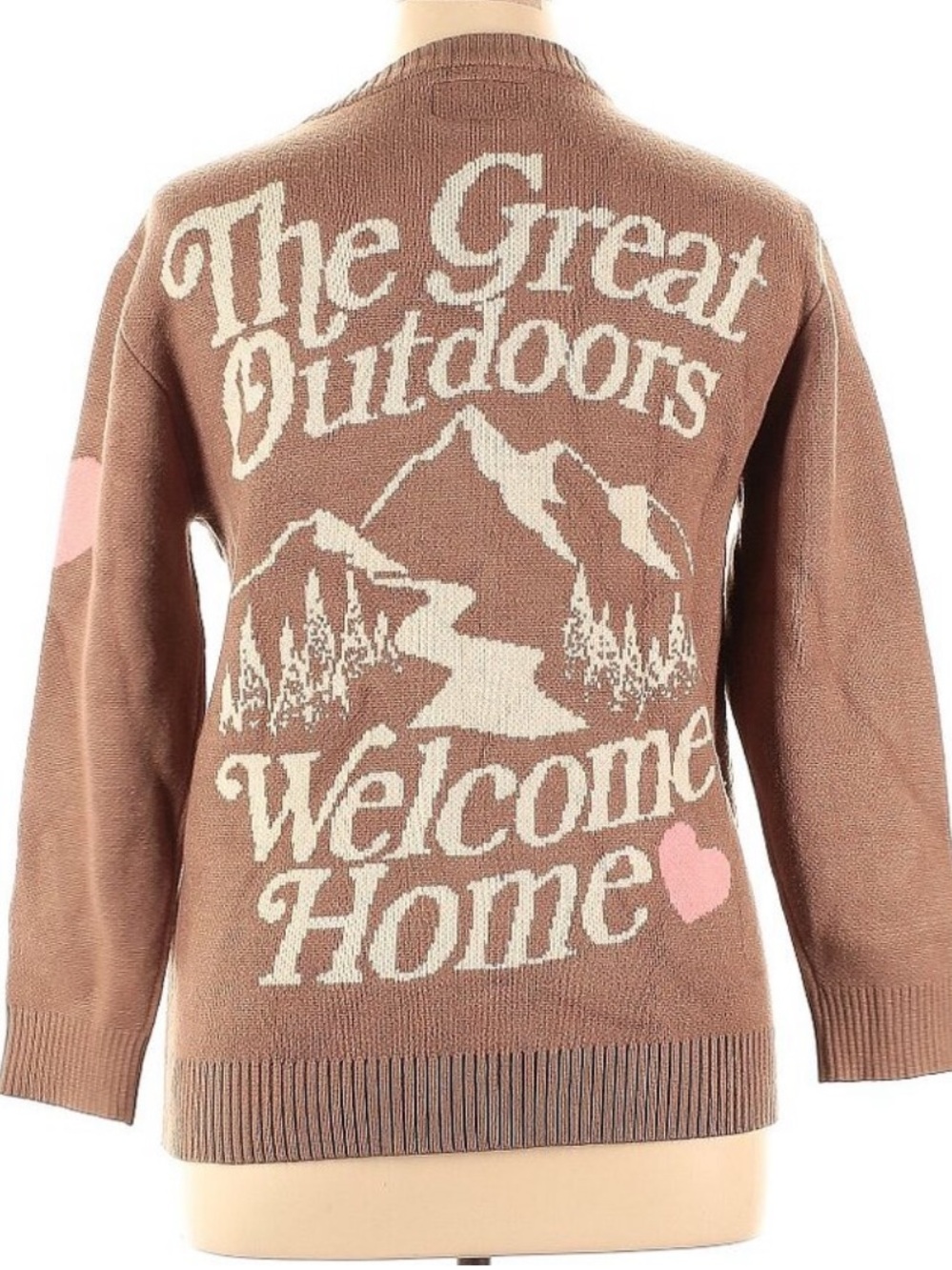Dandy Worldwide The Great Outdoors Knit Sweater in Brown - Picture 3 of 4